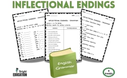 Inflectional Endings Grammar Worksheets | Suffixes -s, -es, -ed & -ing