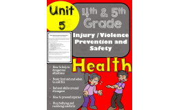 Injury and Violence Prevention Health: 4th and 5th Grade Unit 5