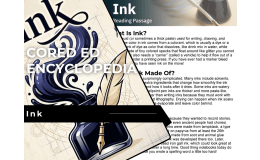 Ink Reading Comprehension Passage - Cored Ed Encyclopedia