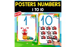 INSECTS POSTERS NUMBERS | 1 TO 10
