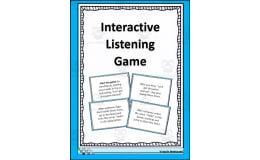 Interactive Listening Game Freebie