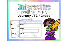 Interactive Spelling Boards - Journey's 1 - 3rd Grade