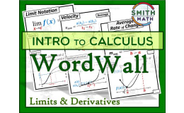 Intro to Calculus Word Wall