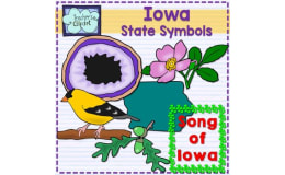 IOWA State Symbols Clip Art