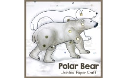 Jointed Polar Bear Animal Craft