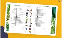 Jungle Animals Crossword Puzzle