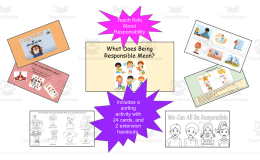 K-2 Responsibility – SEL Presentation & Sort