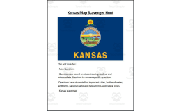 Kansas Map Scavenger Hunt