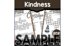 Kindness Crossword Puzzle – 1-Page Sample