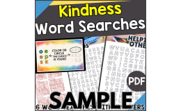 Kindness Word Search: 1 Page Sample (PDF)