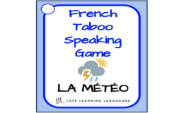 La Météo - French taboo speaking game - Weather