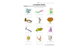 Labeling R Controlled Vowels Worksheet