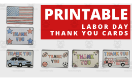 Labor Day Thank You Printable Worksheets