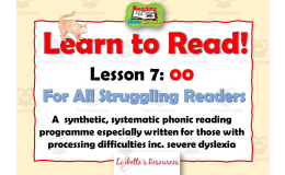 Learn to Read: Lesson 7: OO