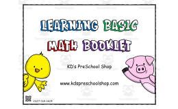 Learning Basic Math Booklet