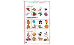Learning Beginning Letter Sounds Worksheet