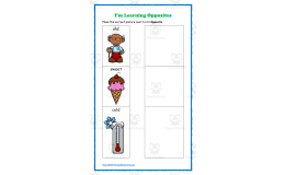 Learning Opposites Worksheet