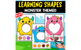 LEARNING SHAPES WITH MONSTERS | 14 FREE PAGES