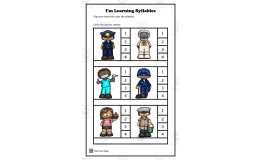Learning Syllables Activity Packet