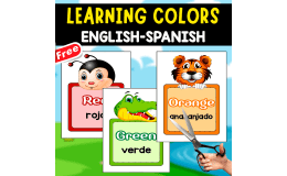 LEARNING THE COLORS | IN ENGLISH AND SPANISH | FREE POSTERS