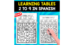 LEARNING TIME TABLES | 2 TO 9 | IN SPANISH