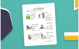 Leave Leaves Left Pictures Worksheet