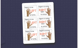 Left and Right Folder Labels