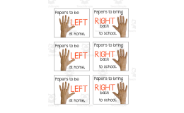 Left and Right Folder Labels