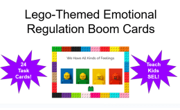 Lego Themed SEL Emotional Regulation Boom Cards