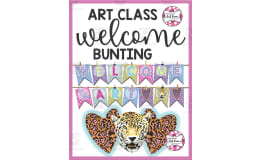 Leopard Bunting Welcome Flags