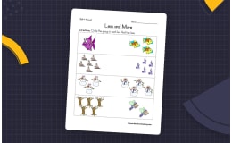 Less and More Worksheet