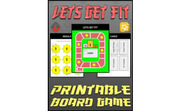 Lets Get Fit Printable Board Game (Editable Google Slides)