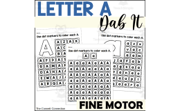 Letter A Dab It Worksheets