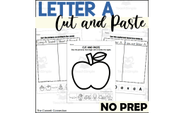 Letter A Worksheets - Cut and Paste Activities