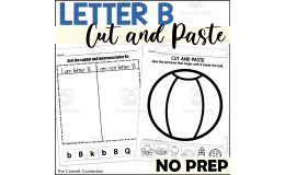 Letter B Cut and Paste Worksheets