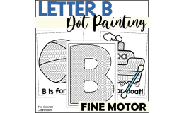 Letter B Dot Painting