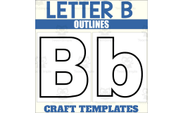 Letter B Outline – Alphabet Craft Mats