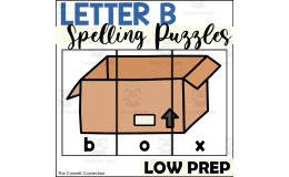 Letter B Spelling Puzzles