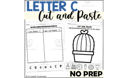 Letter C Cut and Paste Worksheets