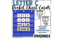 Letter C Pocket Chart Cards