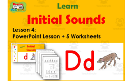 Letter D: PowerPoint and Worksheets: Lesson 4