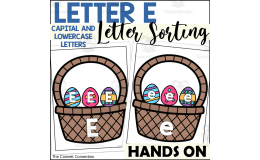 Letter E Capital and Lowercase Letter Sort