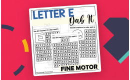 Letter E Dab It Worksheets