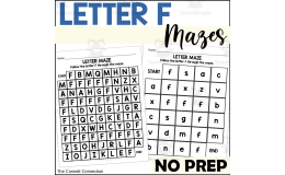 Letter F Mazes