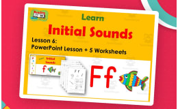 Letter F: PowerPoint and Worksheets: Lesson 6