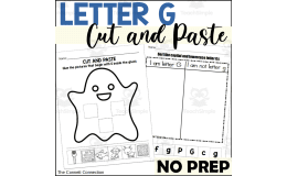 Letter G Cut and Paste Worksheets