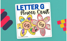 Letter G Flower Craft