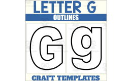Letter G Outlines for Alphabet Crafts