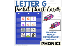 Letter G Pocket Chart Cards