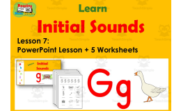 Letter G: PowerPoint and Worksheets: Lesson 7